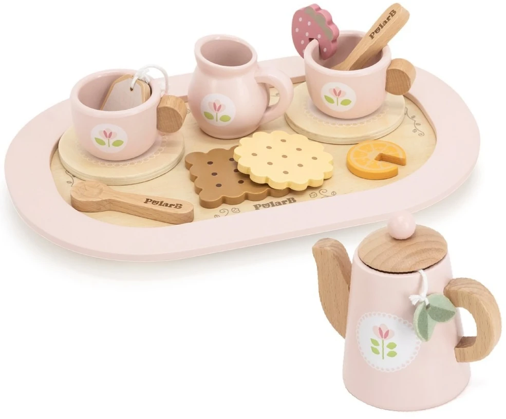 Viga Toys Žaislas arbatos rinkinys PolarB, medinis