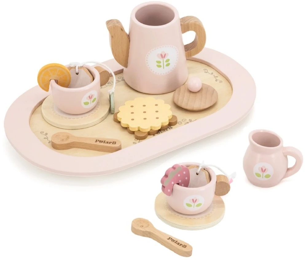 Viga Toys Žaislas arbatos rinkinys PolarB, medinis