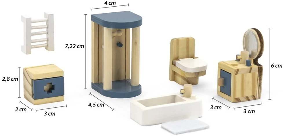 Viga Toys Žaislas baldų komplektas VIGA, 7 elementai