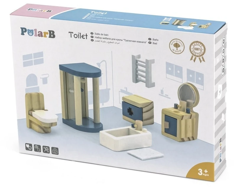 Viga Toys Žaislas baldų komplektas VIGA, 7 elementai