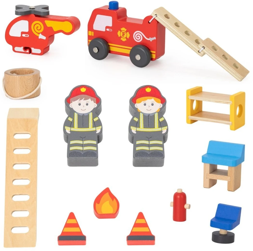 Viga Toys Žaislas gaisrinė VIGA, 3 aukštų