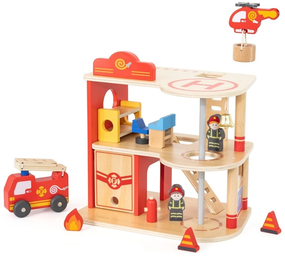 Viga Toys Žaislas gaisrinė VIGA, 3 aukštų