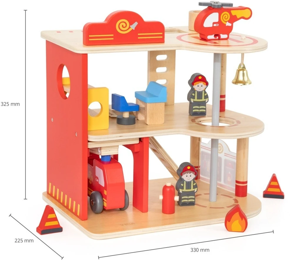 Viga Toys Žaislas gaisrinė VIGA, 3 aukštų
