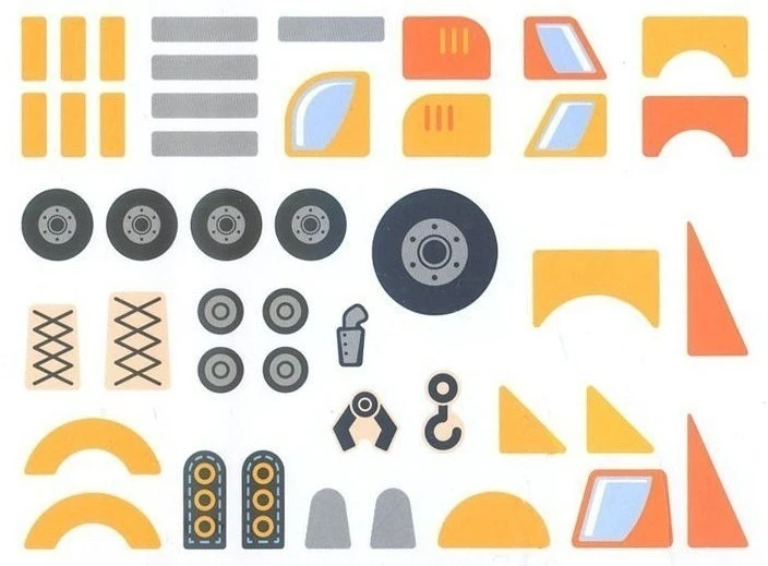 Viga Toys Žaislas kaladėlės Viga, 45 elementai
