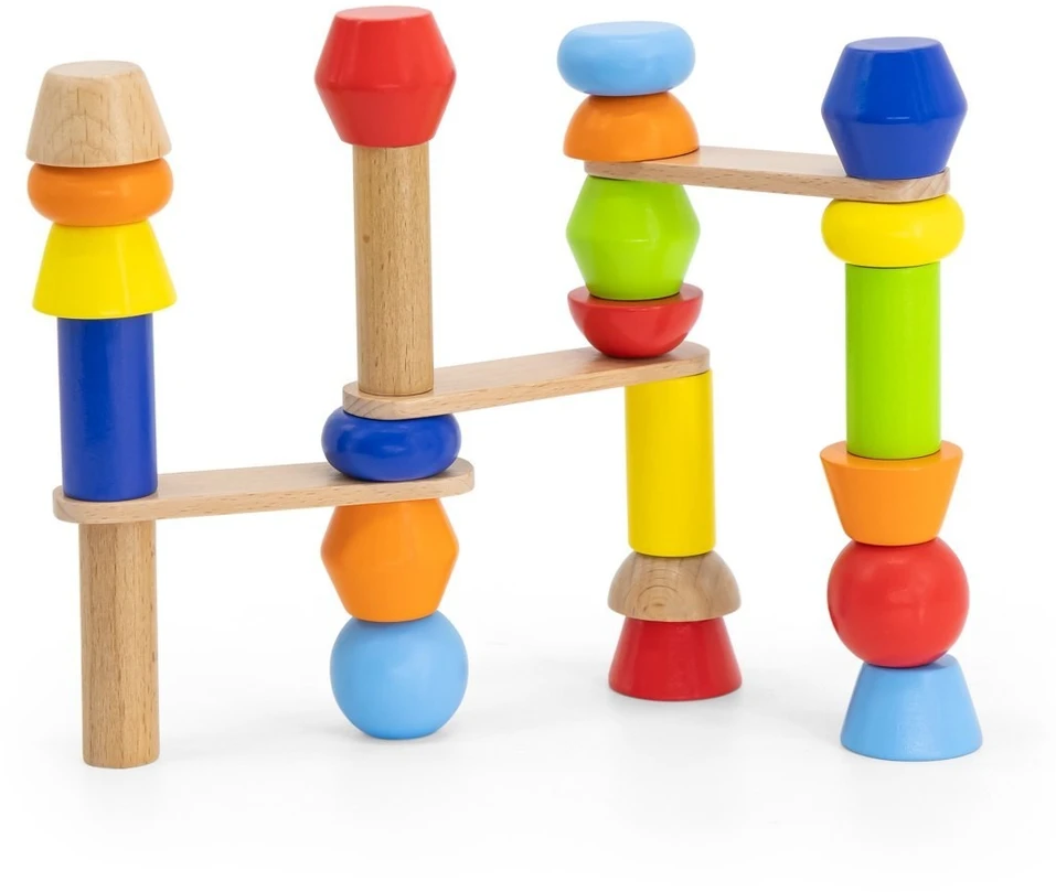 Viga Toys Žaislas kaladėlės Viga, medinės
