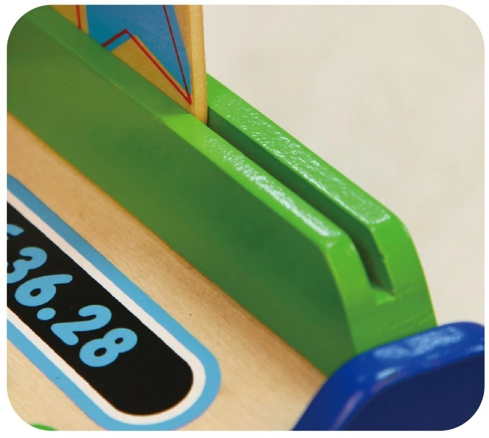Viga Toys Žaislas kasos aparatas VIGA, buko mediena