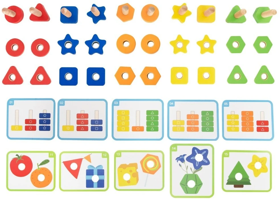 Viga Toys Žaislas konstruktorius VIGA, 30 elementų