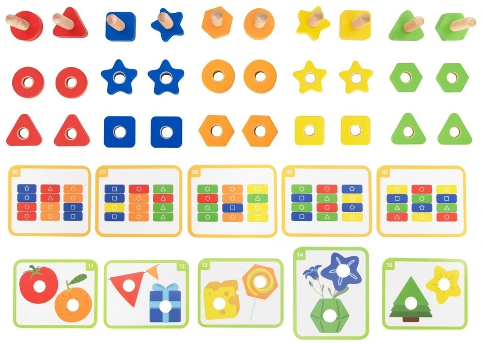 Viga Toys Žaislas konstruktorius VIGA, 30 elementų