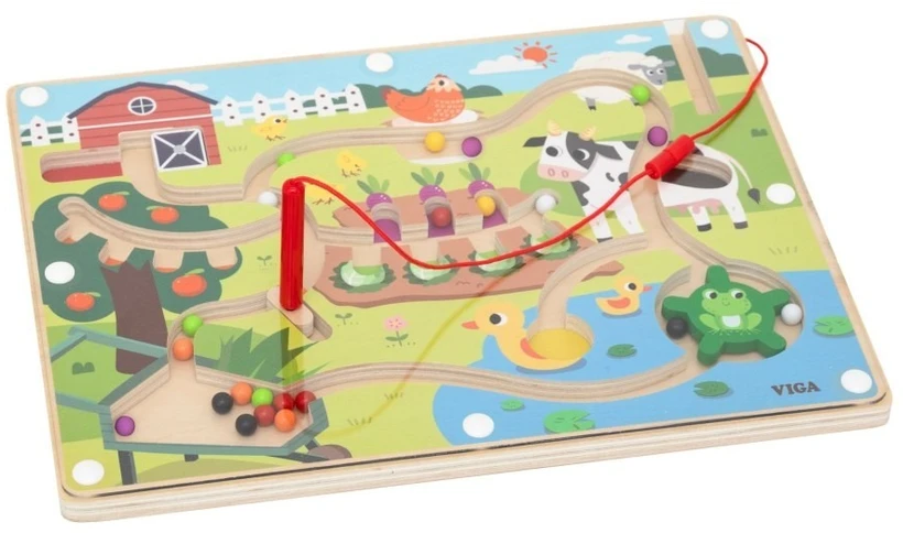 Viga Toys Žaislas labirintas VIGA, su magnetiniu rašikliu