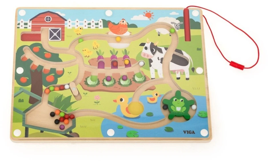 Viga Toys Žaislas labirintas VIGA, su magnetiniu rašikliu