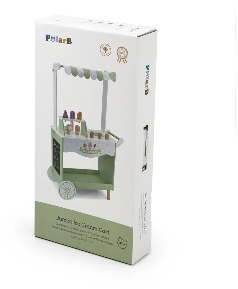 Viga Toys Žaislas ledų vežimėlis Viga, magnetinis samtelis