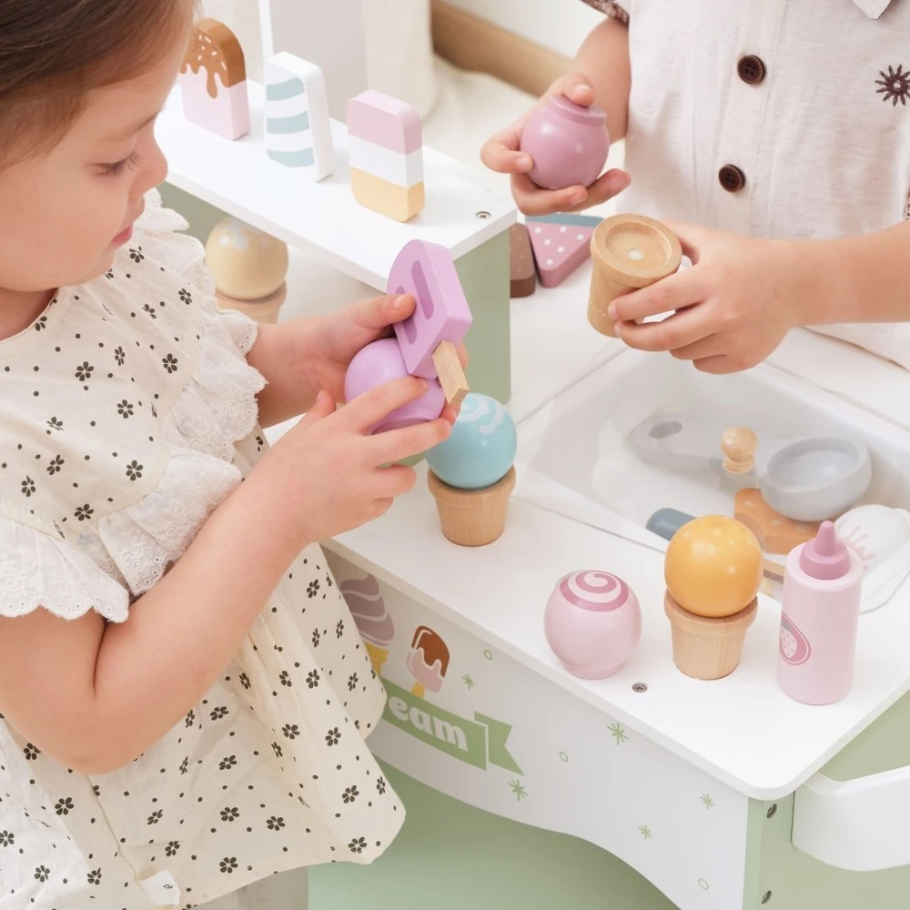 Viga Toys Žaislas ledų vežimėlis Viga, magnetinis samtelis