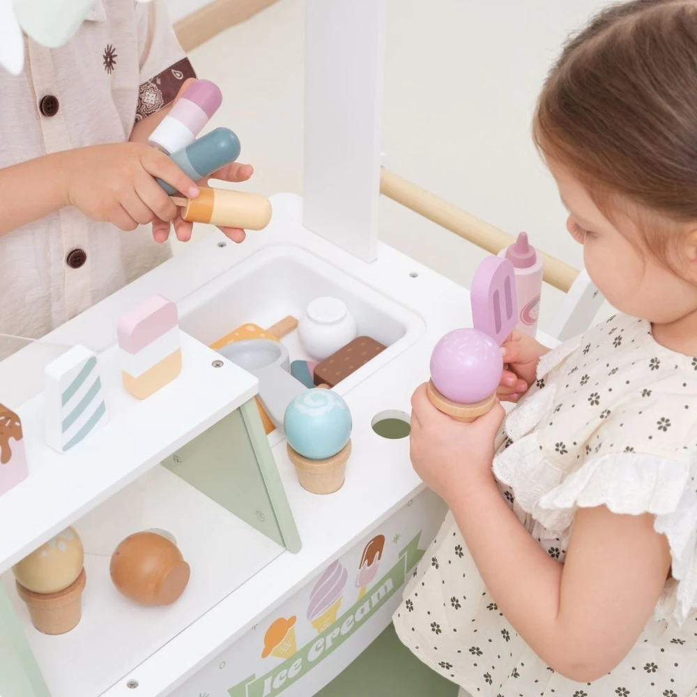 Viga Toys Žaislas ledų vežimėlis Viga, magnetinis samtelis