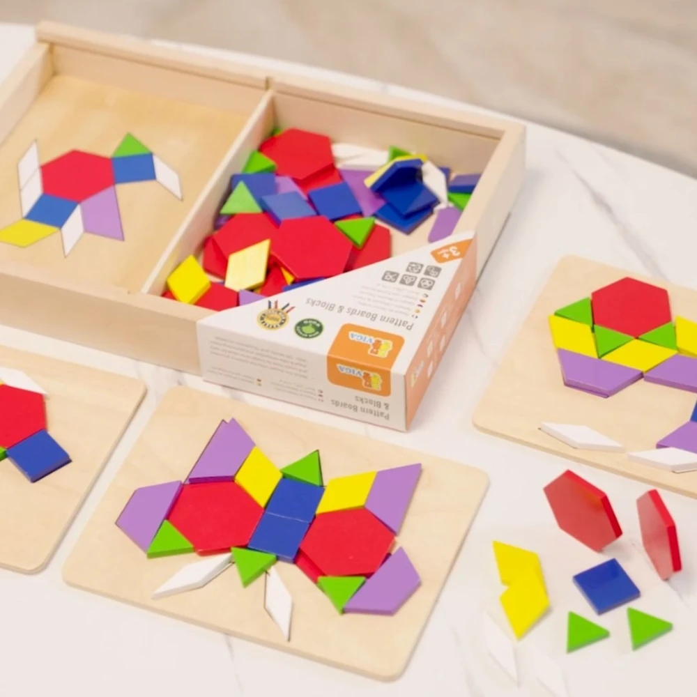 Viga Toys Žaislas mozaika Viga, 148 elementai