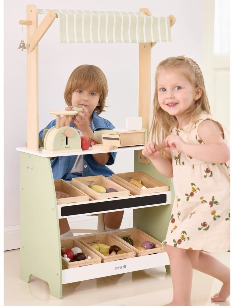 Viga Toys Žaislas mugės stendas VIGA, pastelinis stilius