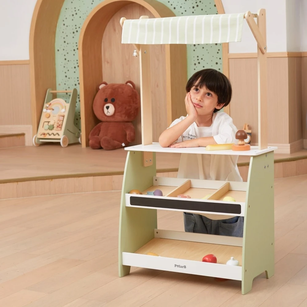 Viga Toys Žaislas mugės stendas VIGA, pastelinis stilius
