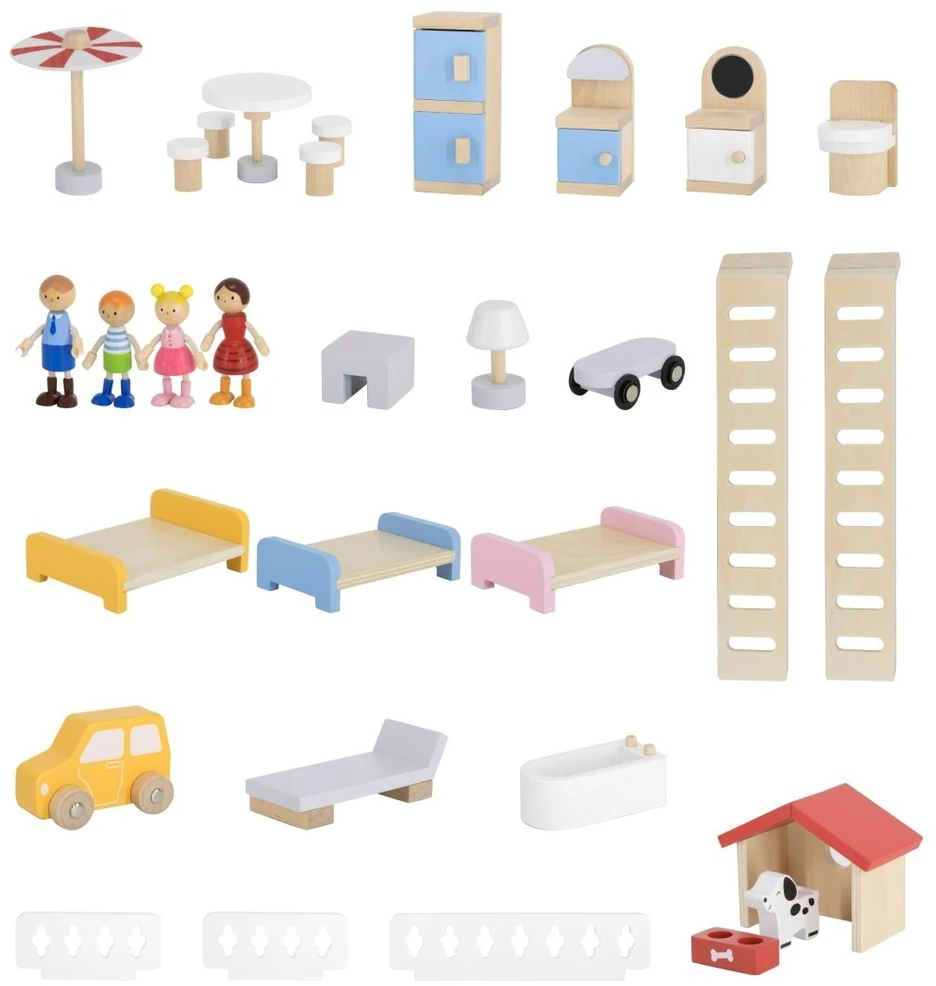 Viga Toys Žaislas namelis Viga, 32 elementai