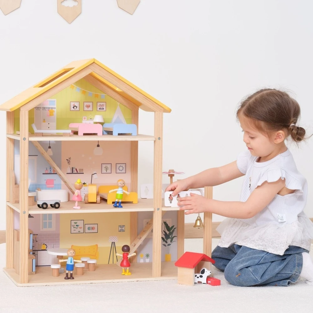 Viga Toys Žaislas namelis Viga, 32 elementai