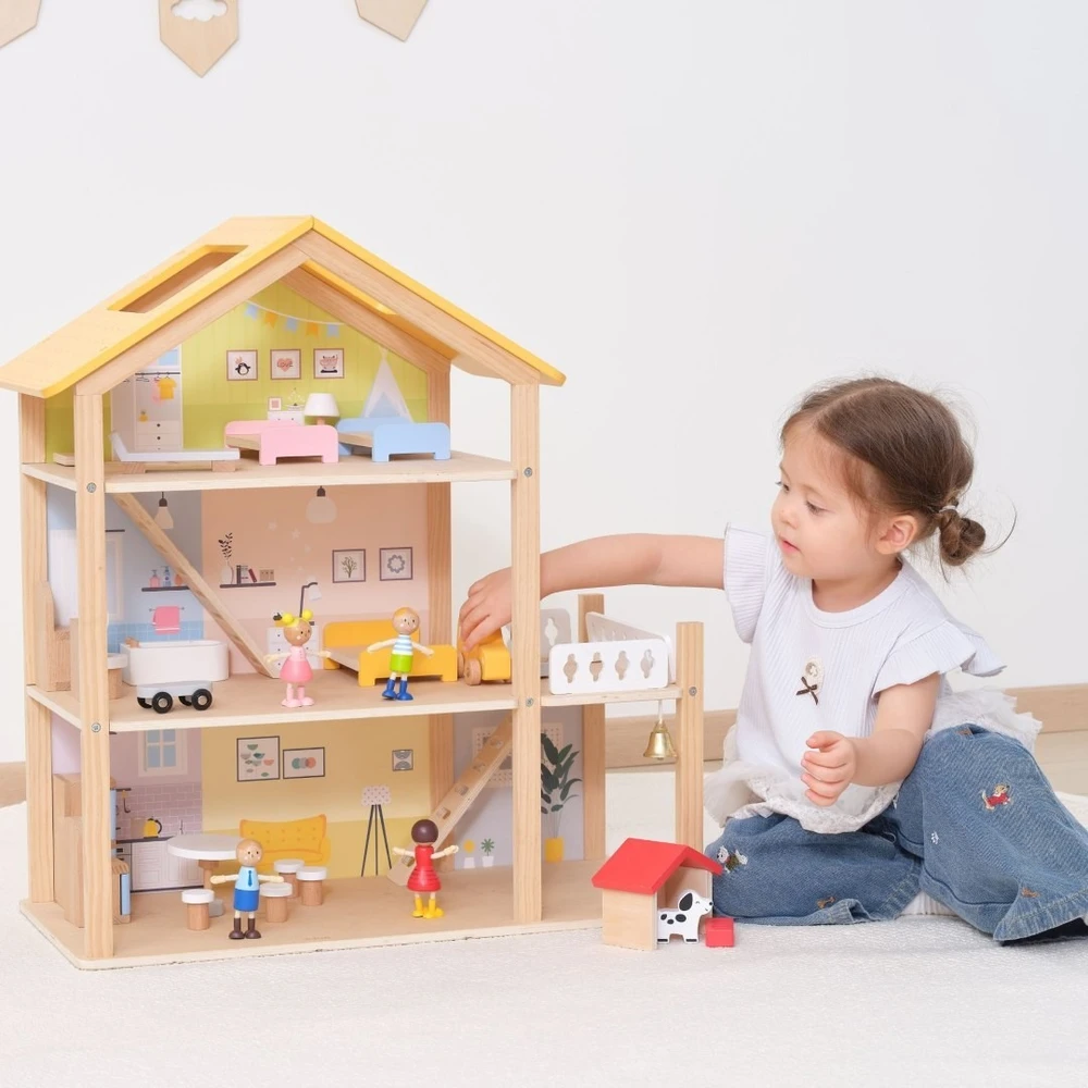 Viga Toys Žaislas namelis Viga, 32 elementai