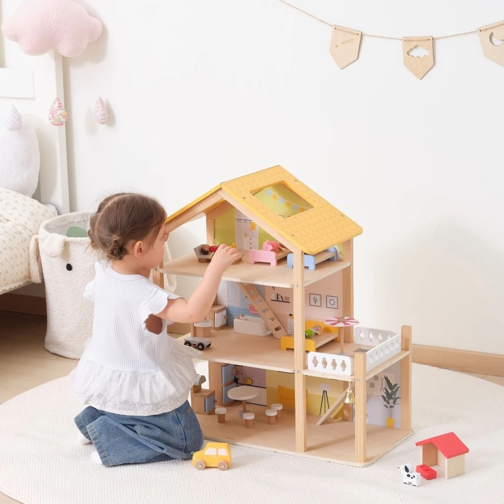 Viga Toys Žaislas namelis Viga, 32 elementai