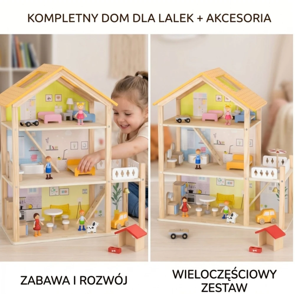 Viga Toys Žaislas namelis Viga, 32 elementai