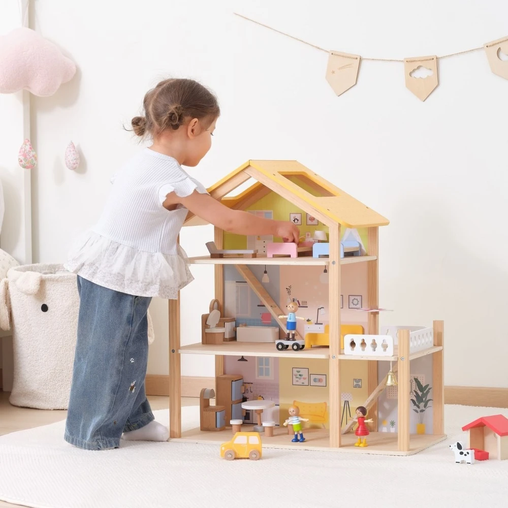 Viga Toys Žaislas namelis Viga, 32 elementai