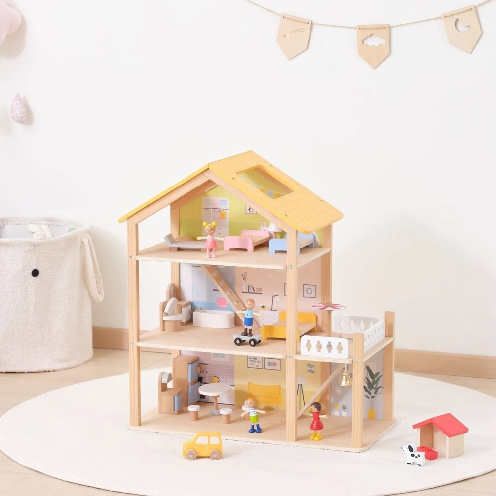 Viga Toys Žaislas namelis Viga, 32 elementai