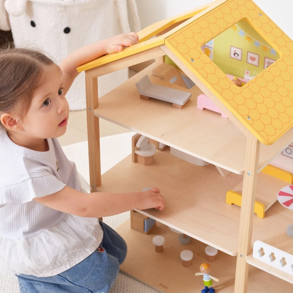 Viga Toys Žaislas namelis Viga, 32 elementai