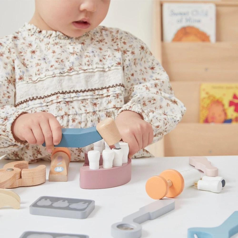 Viga Toys Žaislas odontologo rinkinys Viga, patogus krepšys
