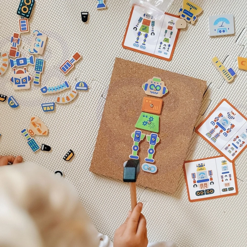 Viga Toys Žaislas plaktukas Viga, natūralios medienos