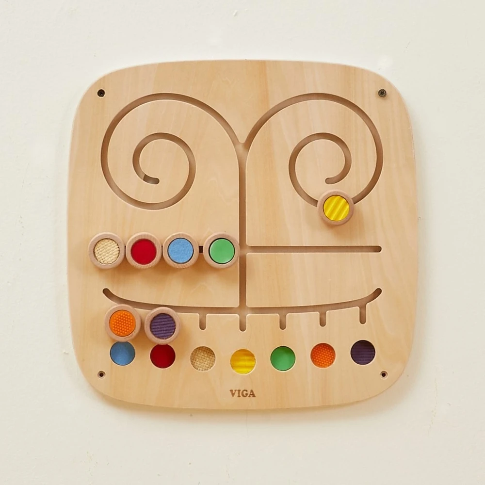 Viga Toys Žaislas plokštė VIGA, 7 tekstūros