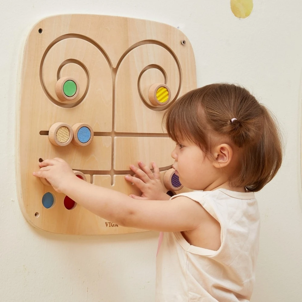 Viga Toys Žaislas plokštė VIGA, 7 tekstūros