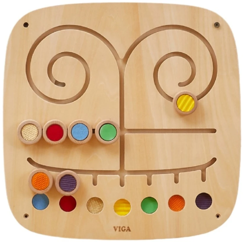 Viga Toys Žaislas plokštė VIGA, 7 tekstūros