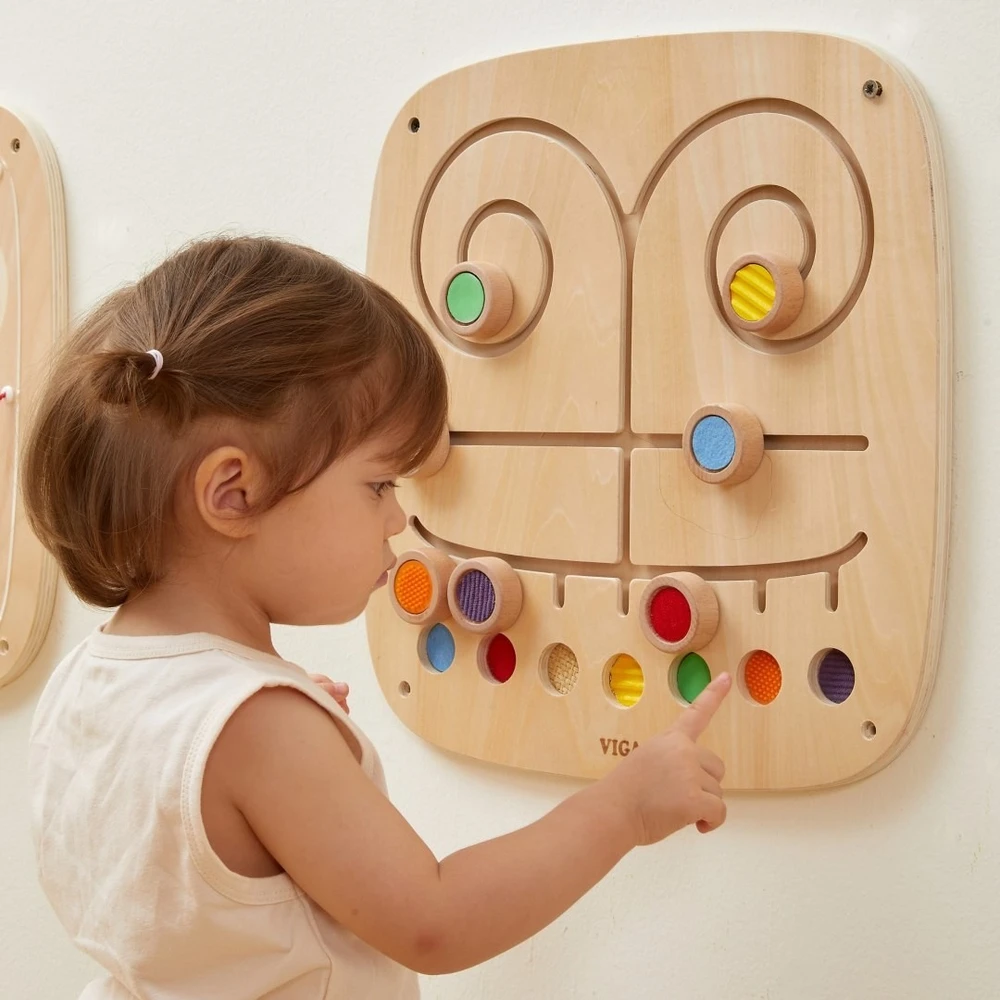 Viga Toys Žaislas plokštė VIGA, 7 tekstūros