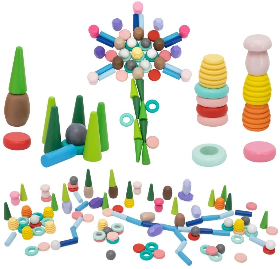 Viga Toys Žaislas rūšiavimo rinkinys VIGA, 141 detalė