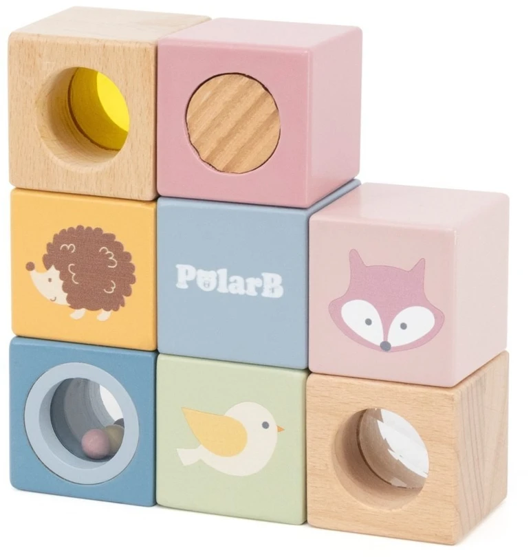 Viga Toys Žaislas sensoriniai blokeliai VIGA, 8 elementai