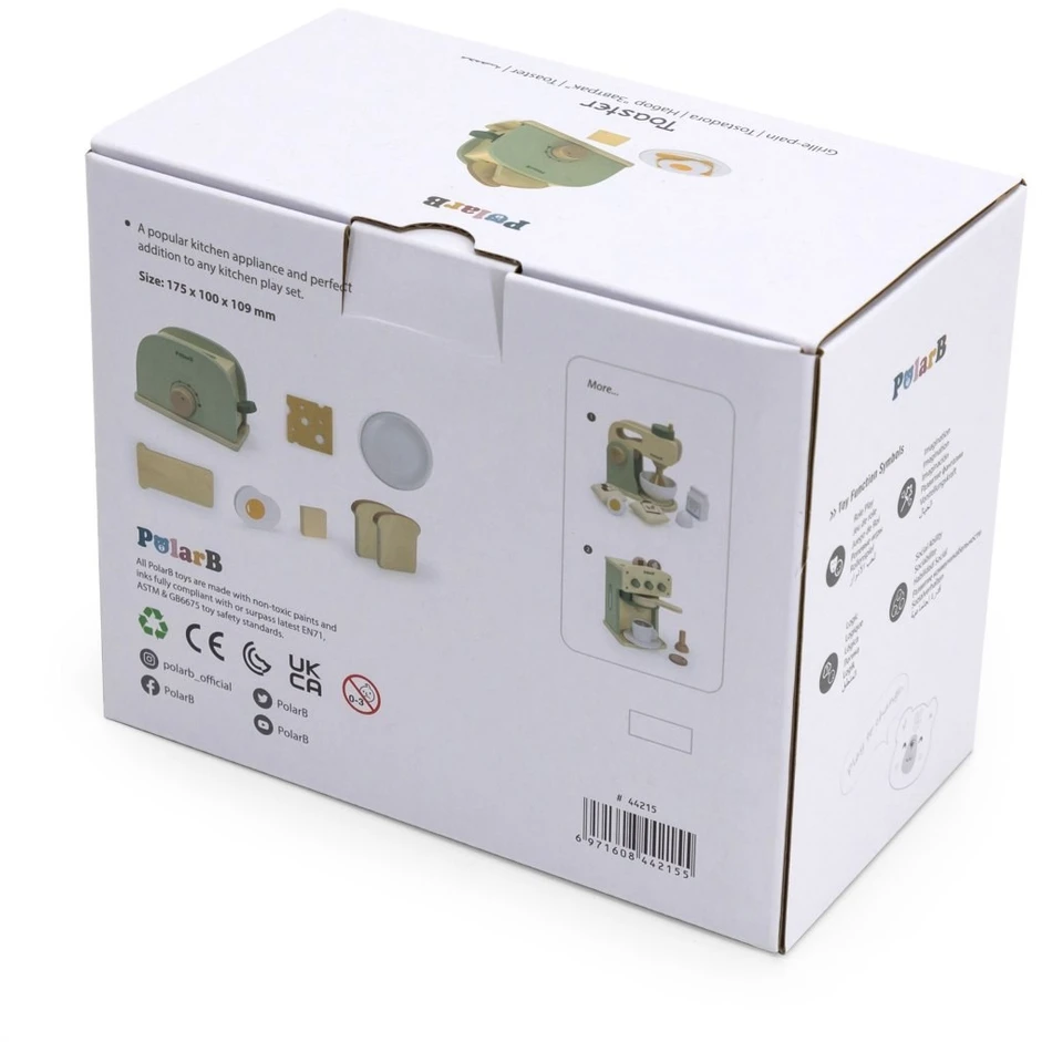Viga Toys Žaislas skrudintuvas Viga, su garso efektais