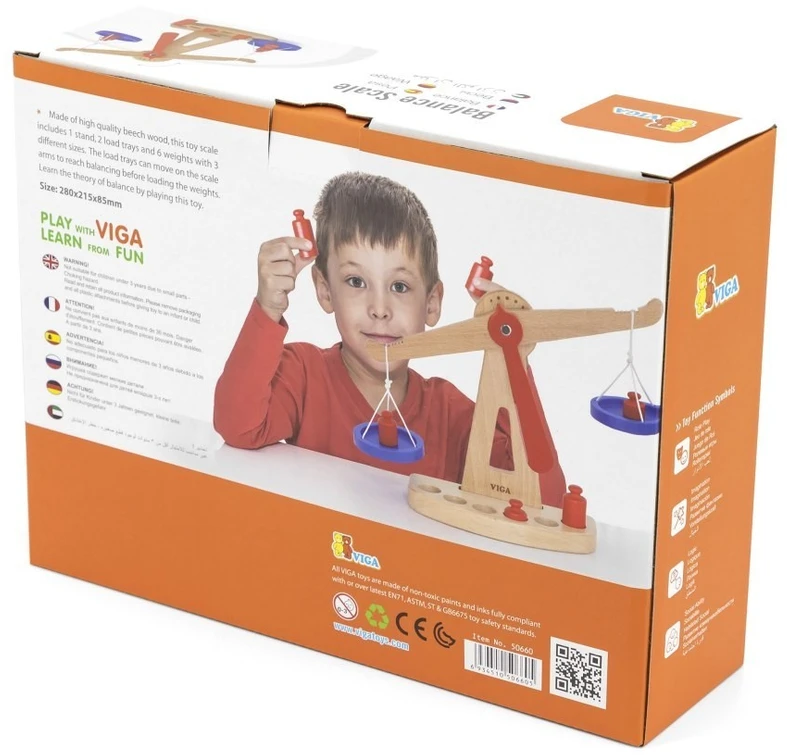 Viga Toys Žaislas svarstyklės Viga, iš medžio