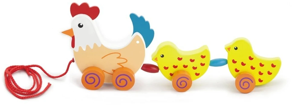 Viga Toys Žaislas tempiamas Viga, vaikščiojimo įgūdžiams lavinti