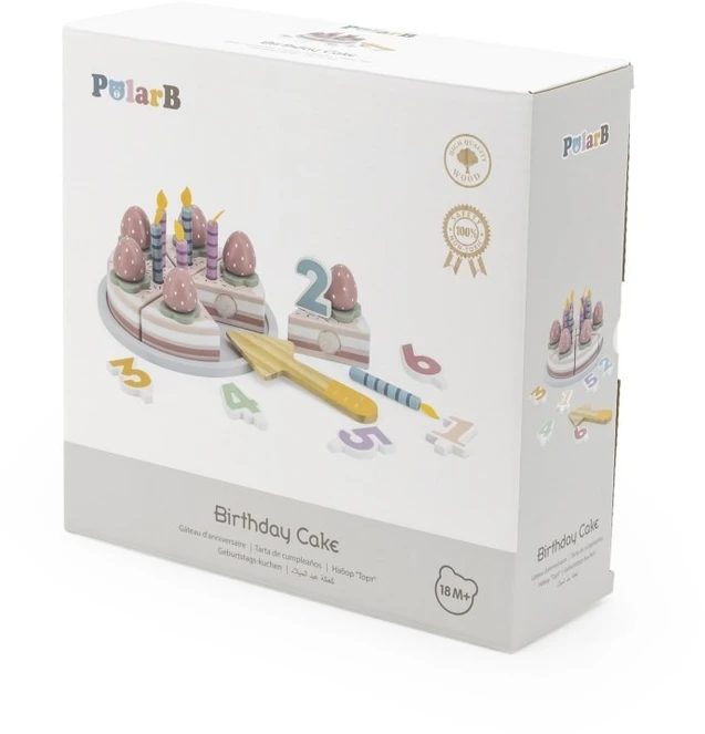 Viga Toys Žaislas torto rinkinys VIGA PolarB, medinis