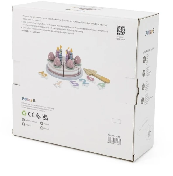 Viga Toys Žaislas torto rinkinys VIGA PolarB, medinis