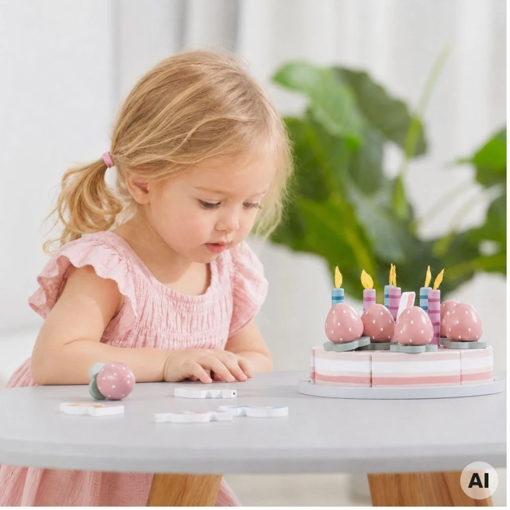 Viga Toys Žaislas torto rinkinys VIGA PolarB, medinis