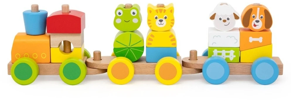 Viga Toys Žaislas traukinys VIGA, 17 elementų