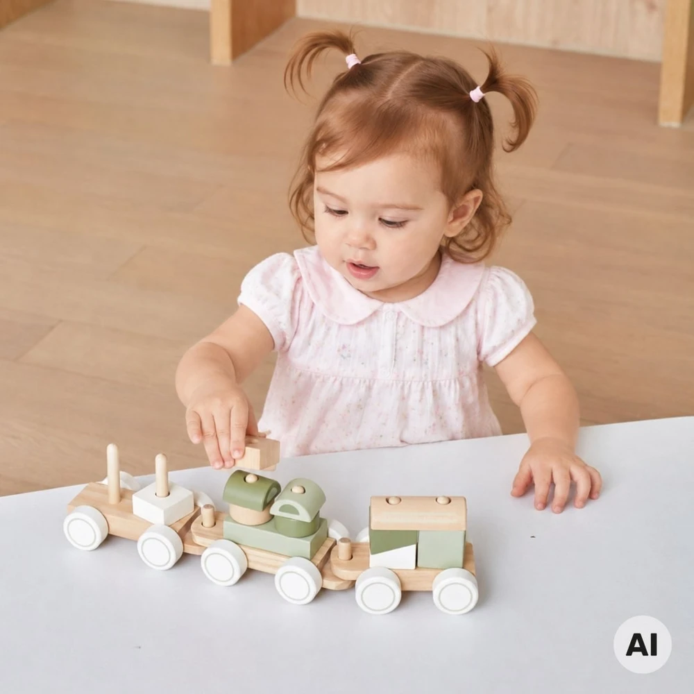 Viga Toys Žaislas traukinys VIGA PolarB, 14 kaladėlių