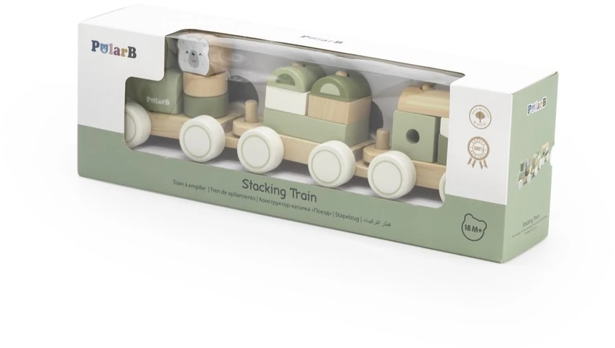 Viga Toys Žaislas traukinys VIGA PolarB, 14 kaladėlių