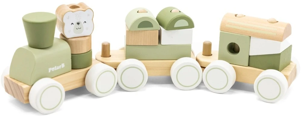 Viga Toys Žaislas traukinys VIGA PolarB, 14 kaladėlių