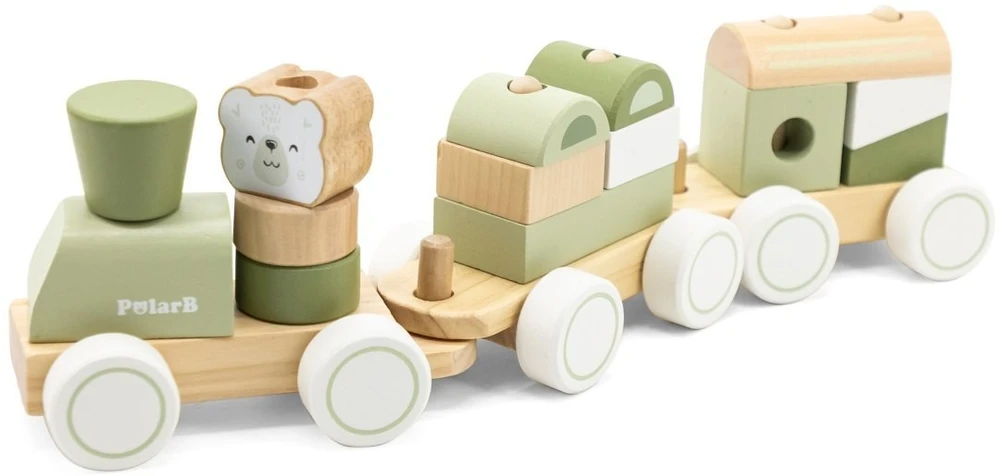 Viga Toys Žaislas traukinys VIGA PolarB, 14 kaladėlių