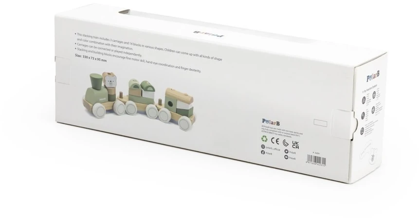 Viga Toys Žaislas traukinys VIGA PolarB, 14 kaladėlių