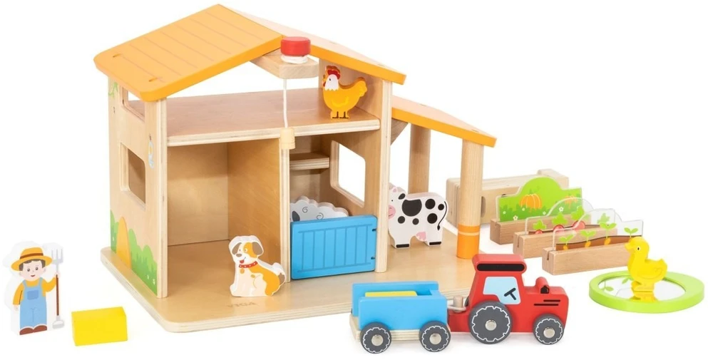 Viga Toys Žaislas ūkininko rinkinys VIGA, medinis