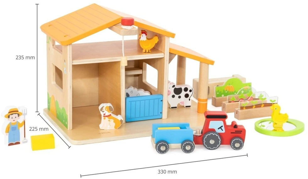 Viga Toys Žaislas ūkininko rinkinys VIGA, medinis